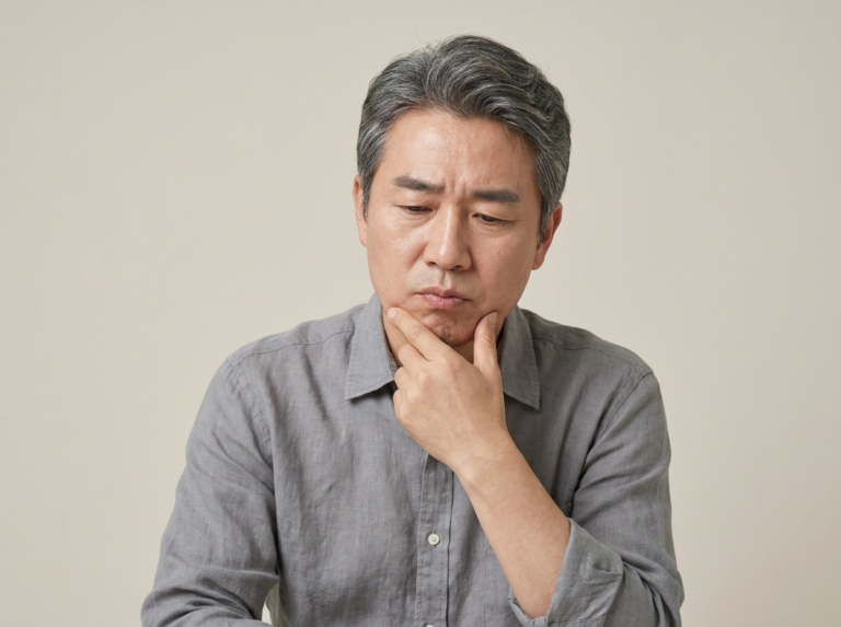 중년 남성 치아·잇몸 걱정